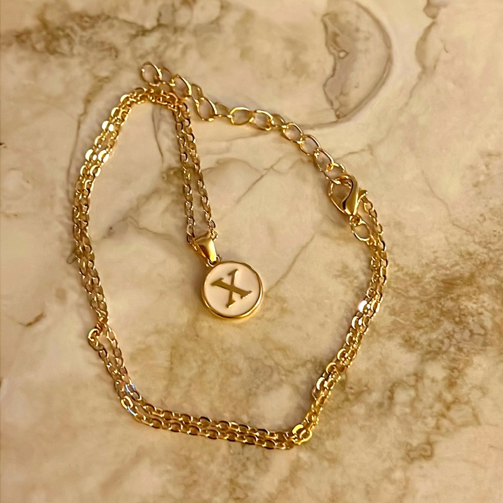 X Letter Necklace